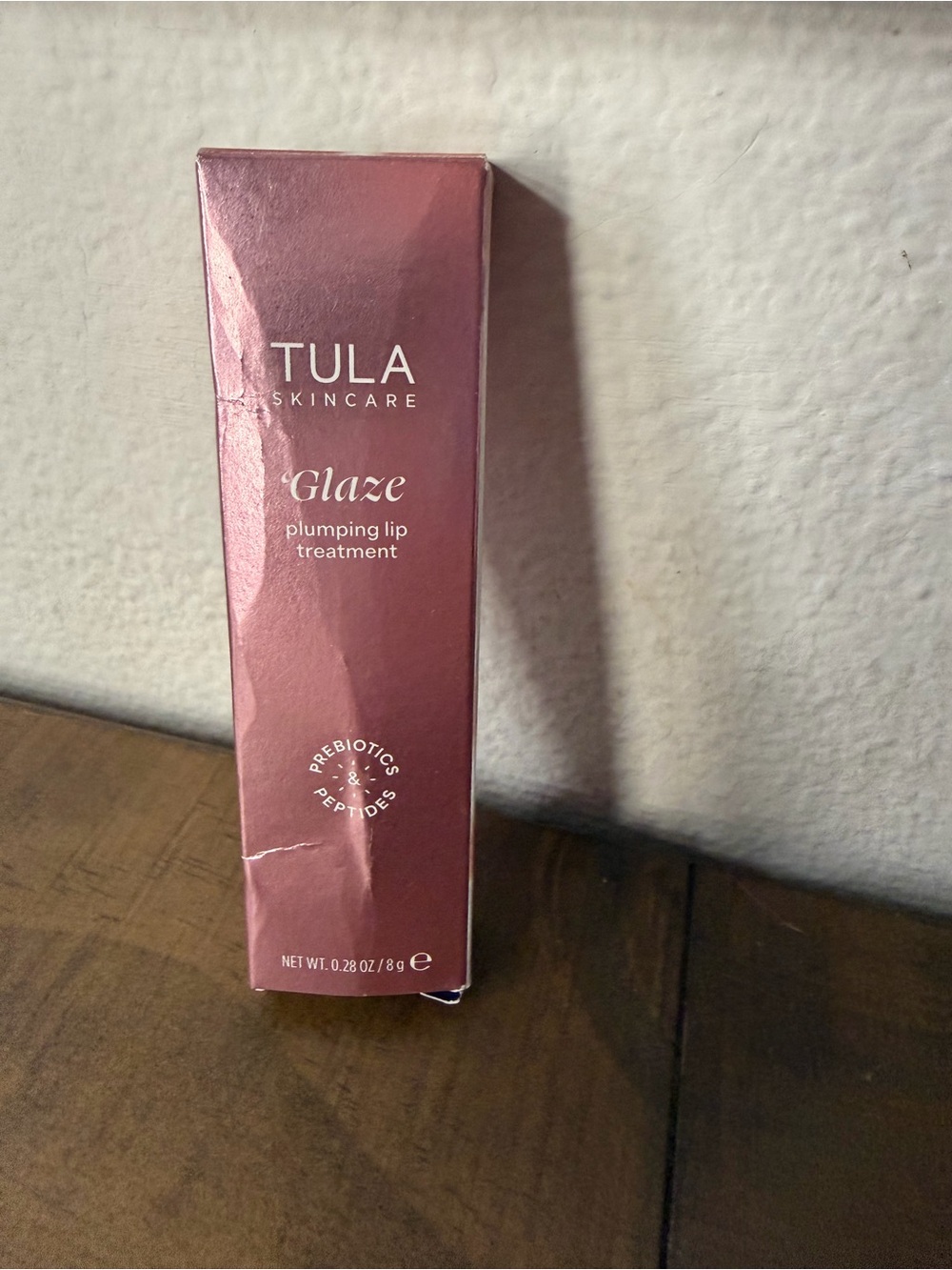 Tula glaze plumping lip treatment in pink new in box 0.28fl oz Tula lip